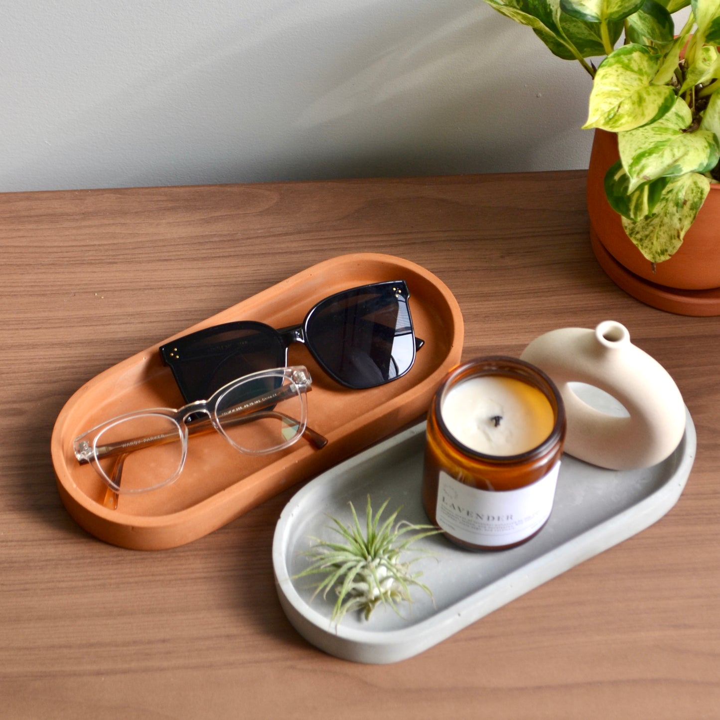 Large Oblong Coffee Table Tray